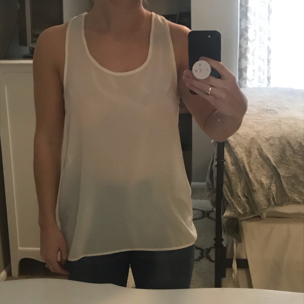 Never worn off white tank